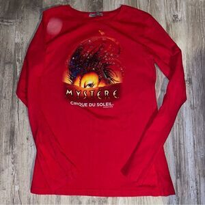 CIRQUE DU SOLEIL Mystere blinged out show long sleeve T sz s-m